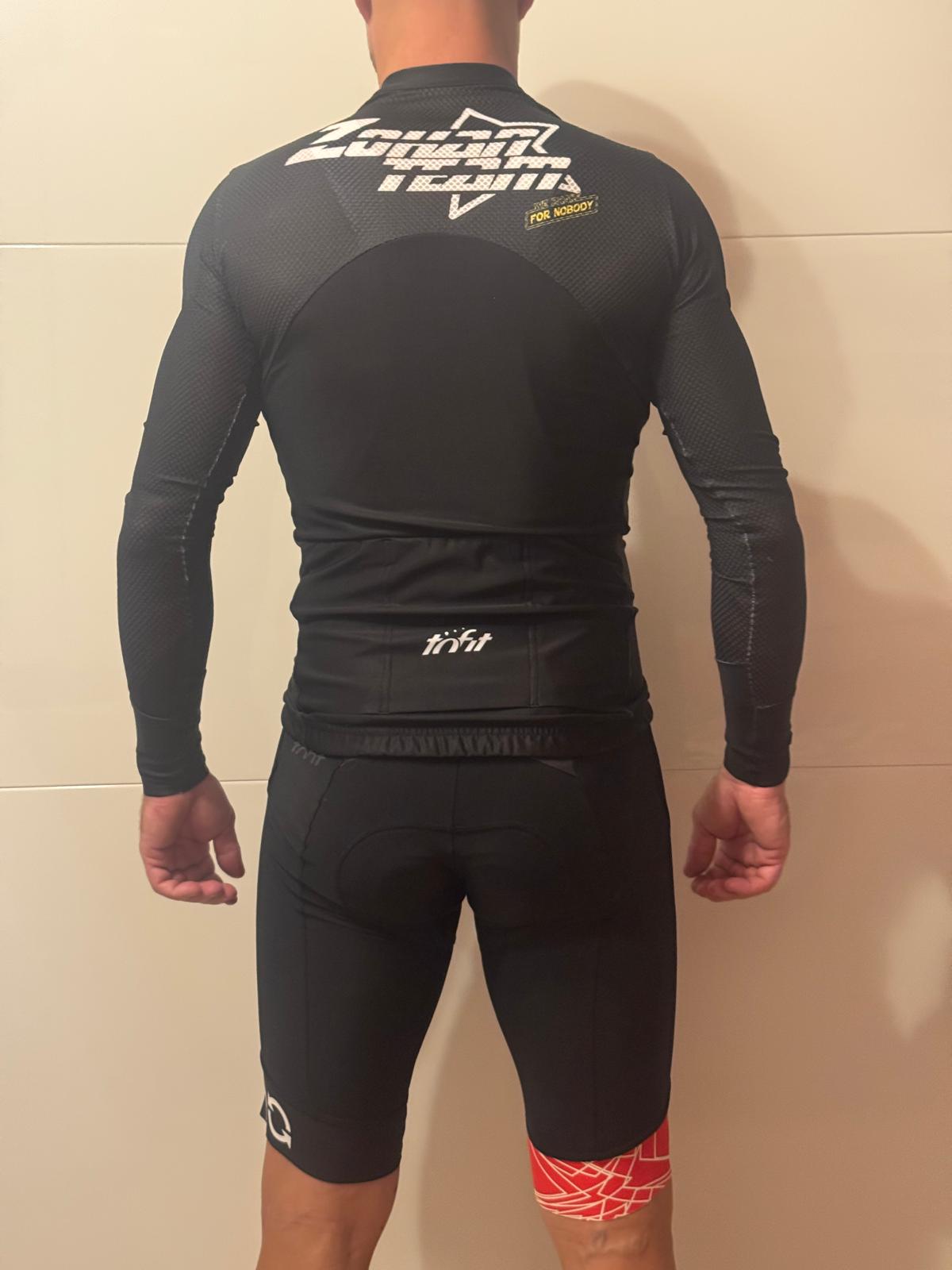Maglia manica lungha ciclismo — retro